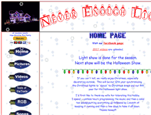 Tablet Screenshot of neverenoughlights.com